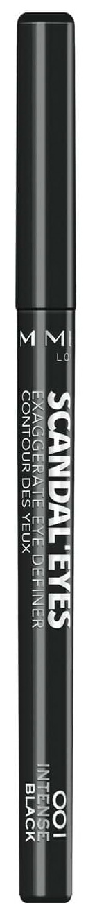 Олівець для очей RIMMEL Scandal'Eyes Exaggerate Eye Definer 001 Intense Black 0.35 г фото 1