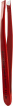 Пинцет STALEKS Expert скошенными краями ТЕ-11/3 красный