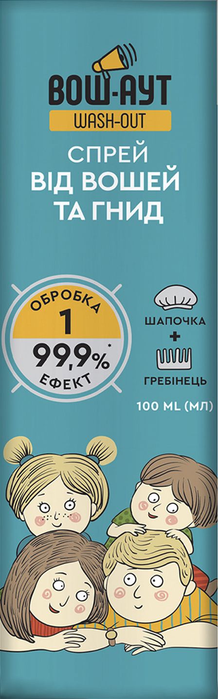 Спрей против вшей и гнид Wash-Out 100 мл