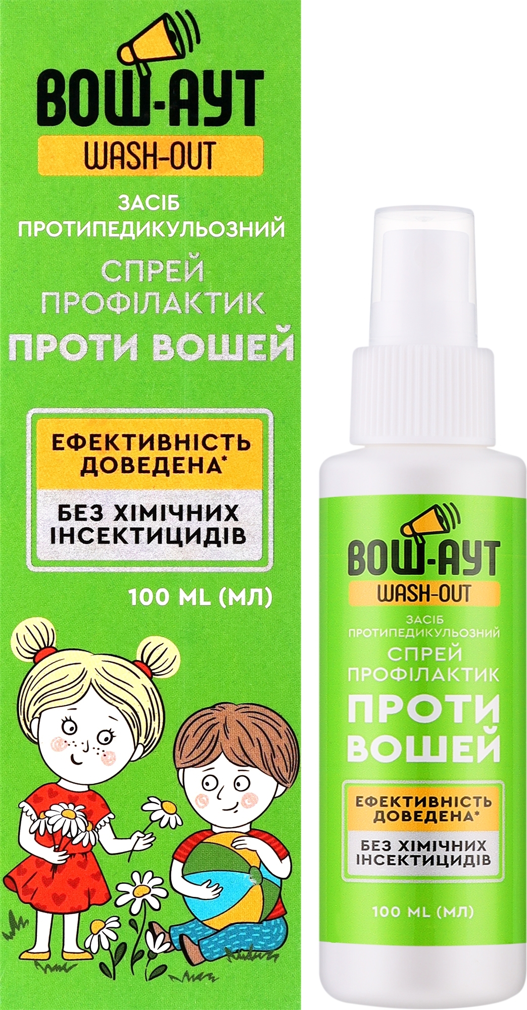 Спрей профілактичний Wash-Out проти вошей 100 мл фото 1