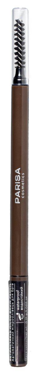 Карандаш для бровей PARISA Cosmetics Micro Brow Pencil механический водостойкий № 311 Темно-коричневый 0.85 г фото 6