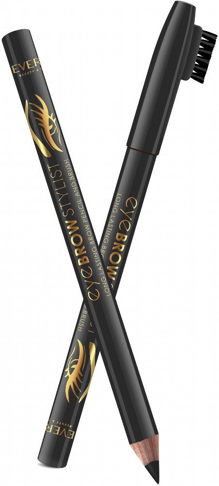Карандаш с щеточкой для бровей EYE BROW STYLIST ТЕМНО СВЕТЛО КОРИЧНЕВЫЙ, 1,2 г 1