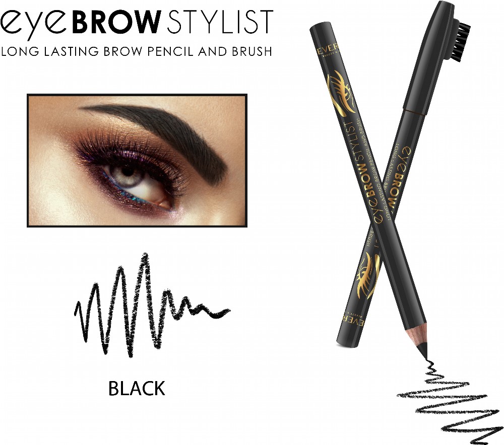 Карандаш для бровей REVERS Eye Brow Stylist чёрный 1.2 г