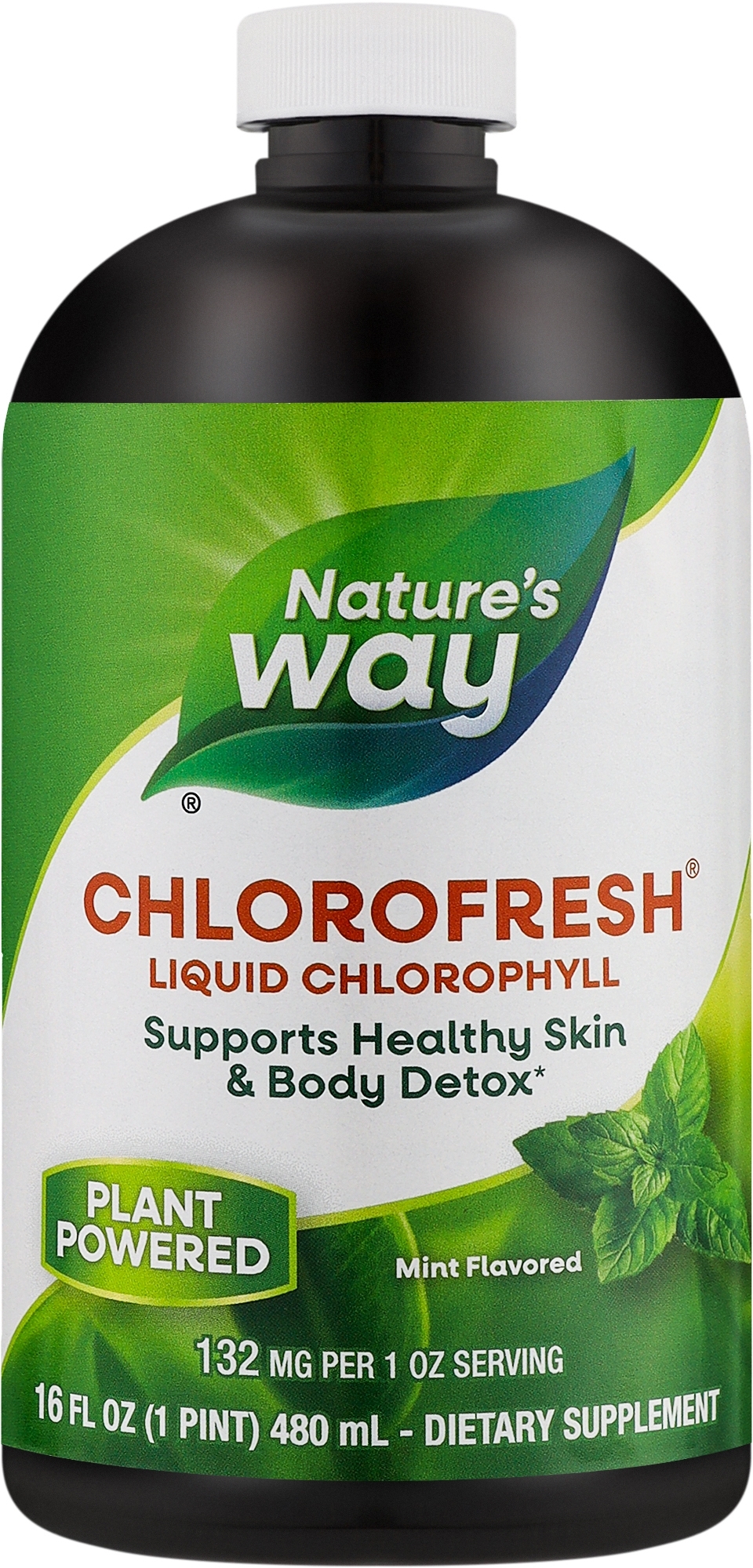 Жидкий хлорофилл Nature's Way со вкусом мяты 480 мл фото 1