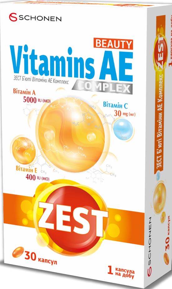Б’юті вітаміни Zest АЕ Комплекс 30 шт.