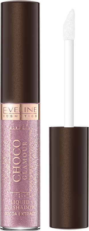 Жидкие тени Eveline Choco Glamour блестящие с экстрактом какао 04, 6.5 мл фото 1