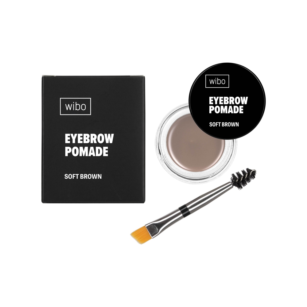 Помада для бровей Wibo Eyebrow Pomade 2 в 1 водостойкая Soft Brown 6 г фото 2