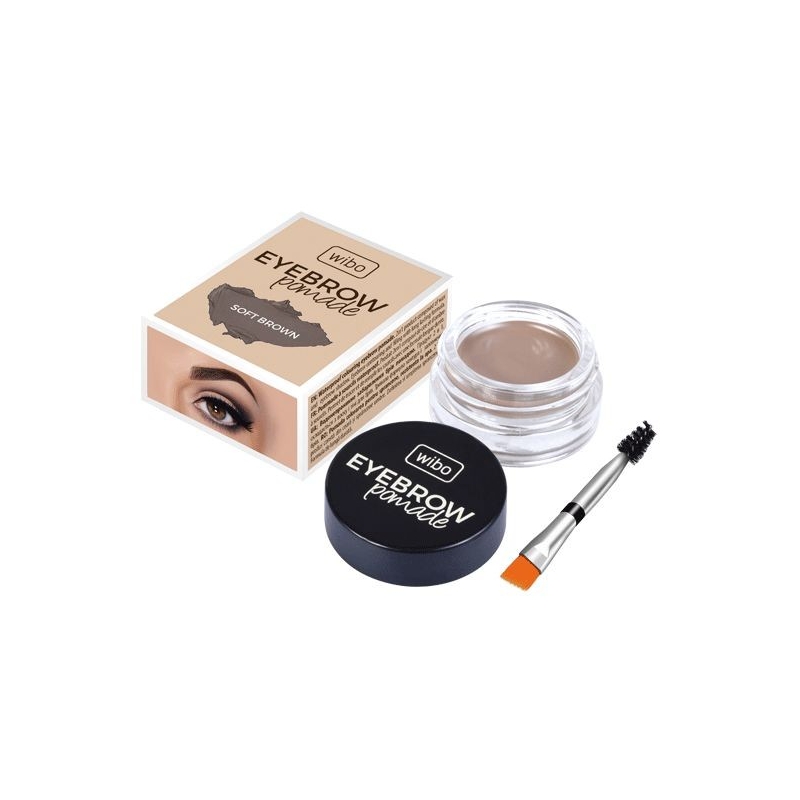Помада для бровей Wibo Eyebrow Pomade 2 в 1 водостойкая Soft Brown 6 г