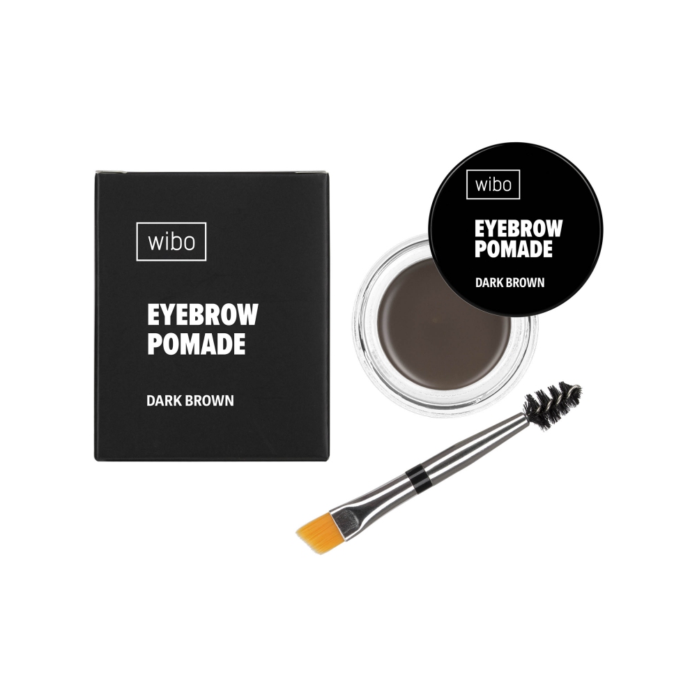 Помада для бровей Wibo Eyebrow Pomade 2 в 1 водостойкая Dark Brown 6 г фото 1