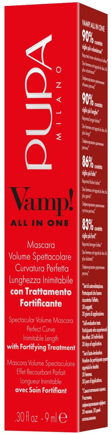 Туш для вій Pupa Vamp! All in One Mascara 101 Extra Black 9 мл