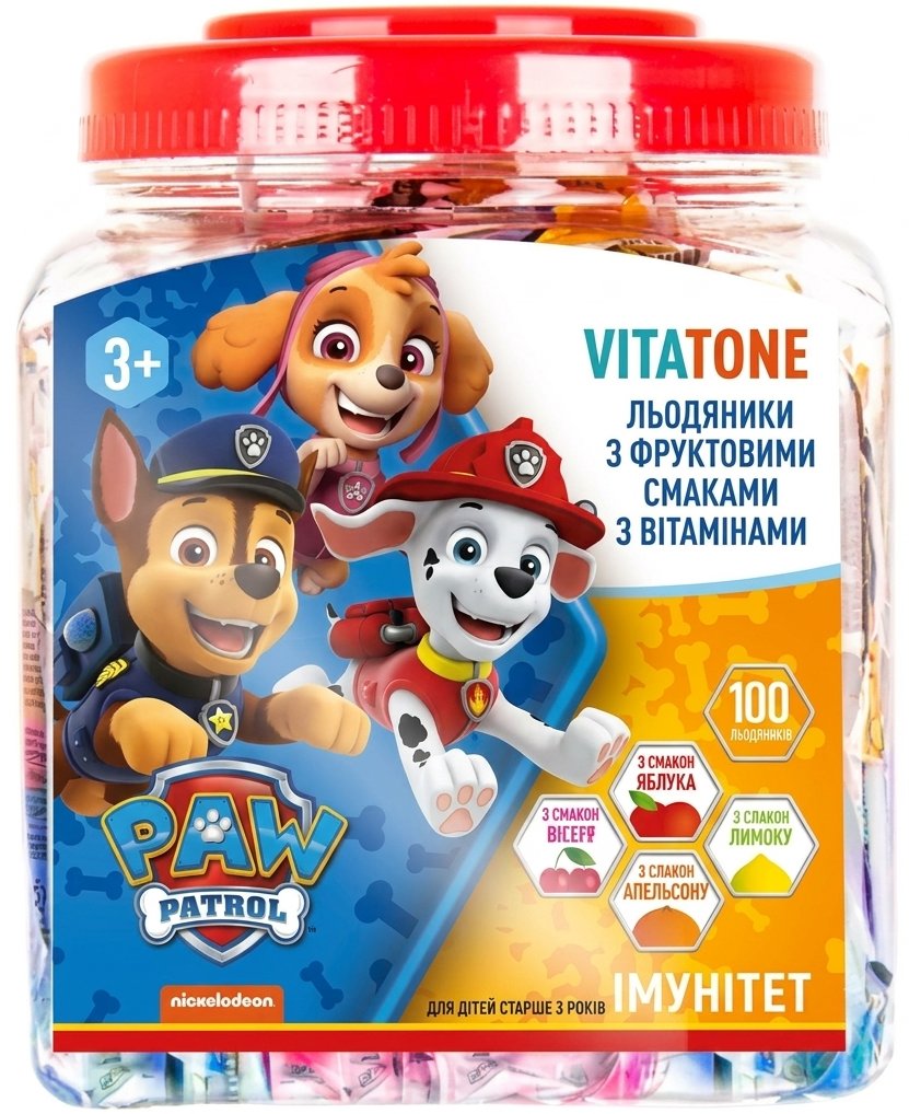 Дієтична добавка VITATONE Immunity льодяник мультивітамінний з фруктовими смаками та вітамінами 1 шт.