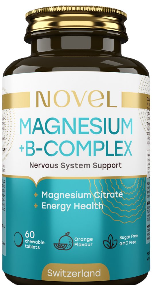 Диетическая добавка Novel Magnesium + B-complex 60 жевательных таблеток фото 3
