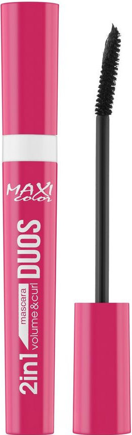 Тушь для ресниц 2in1 MAXI color Duos volume & curl, 10 мл