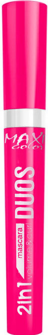 Тушь для ресниц 2in1 MAXI color Duos volume & curl, 10 мл фото 1