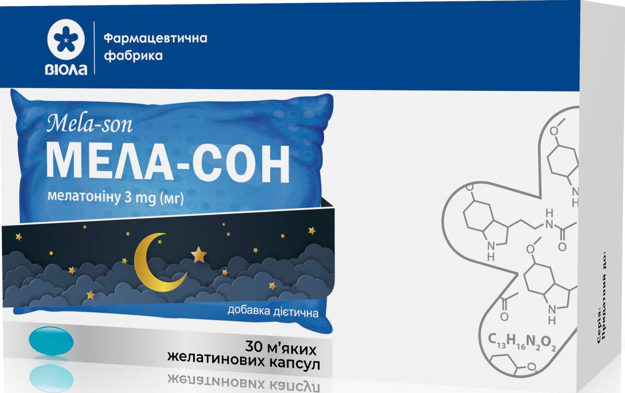 Дієтична добавка Віола Mela-son желатинові капсули 30 шт.
