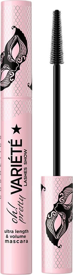 Тушь для ресниц Eveline Cosmetics Variete Lashes Show Oh! Pretty Black удлиняет и придает объем, 10 мл