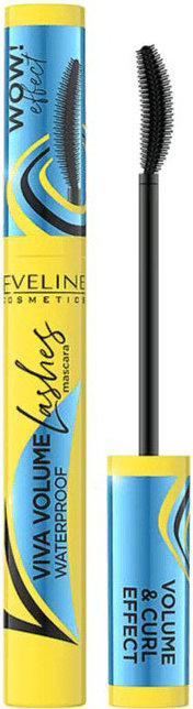 Туш для вій Eveline Viva Volume Lashes Waterproof чорна 10 мл