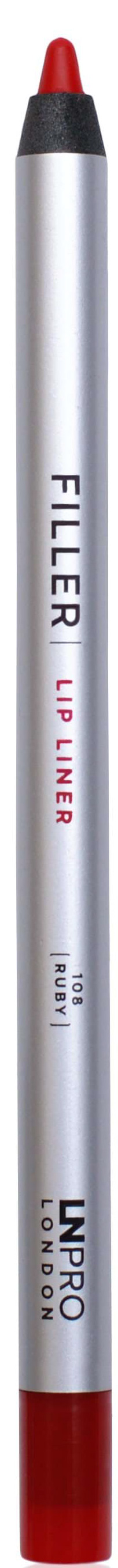 Олівець для губ LN PRO Filler Lip Liner стійкий гелевий 108, 1.7 г