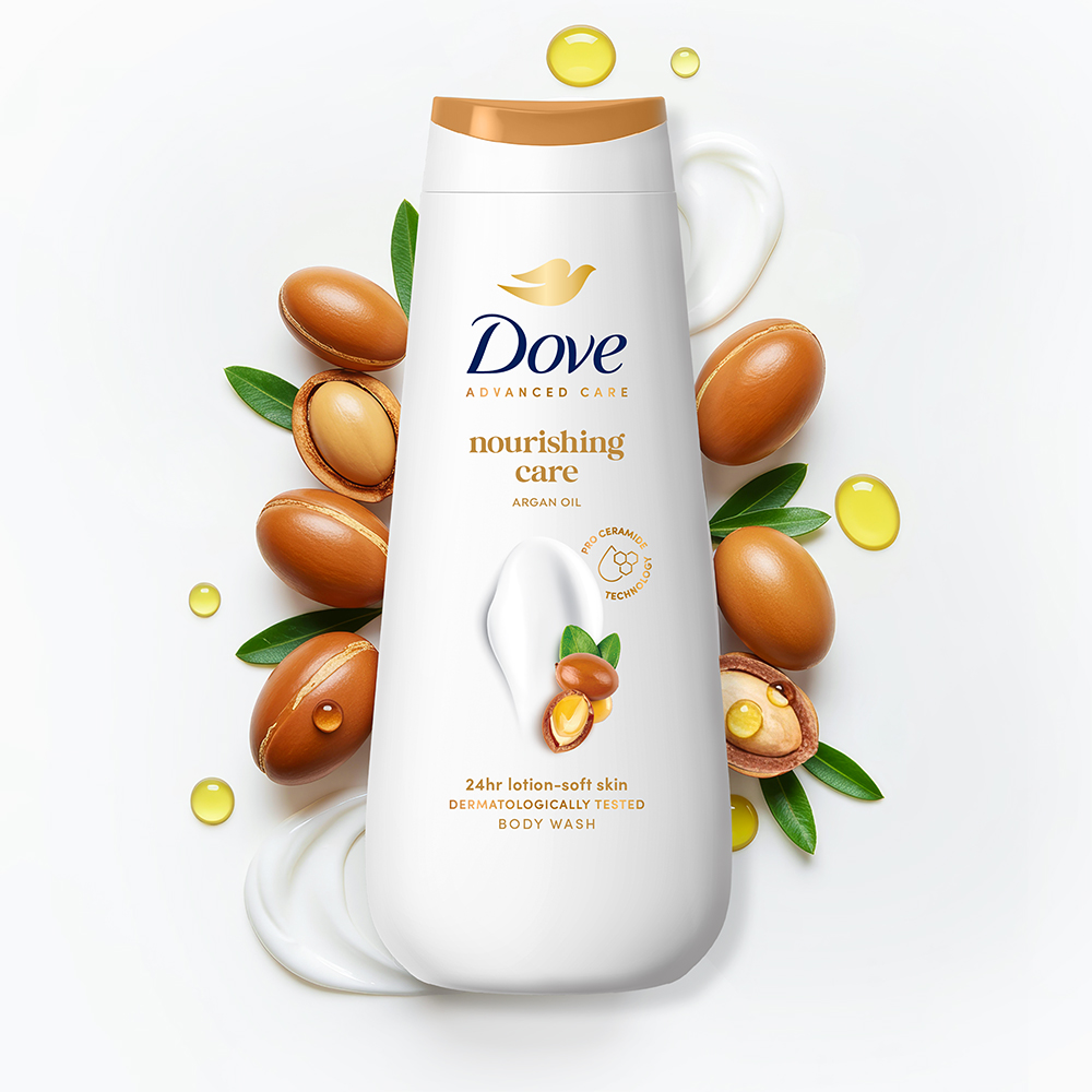 Крем-гель для душу Dove Advanced Care з дорогоційнними оліями 400 мл фото 1