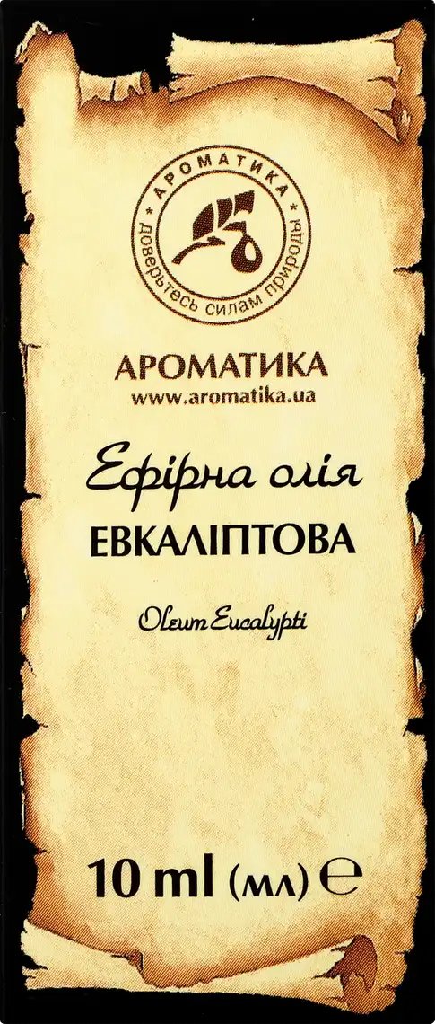 Олія ефірна Ароматика евкаліптова 10 мл фото 3