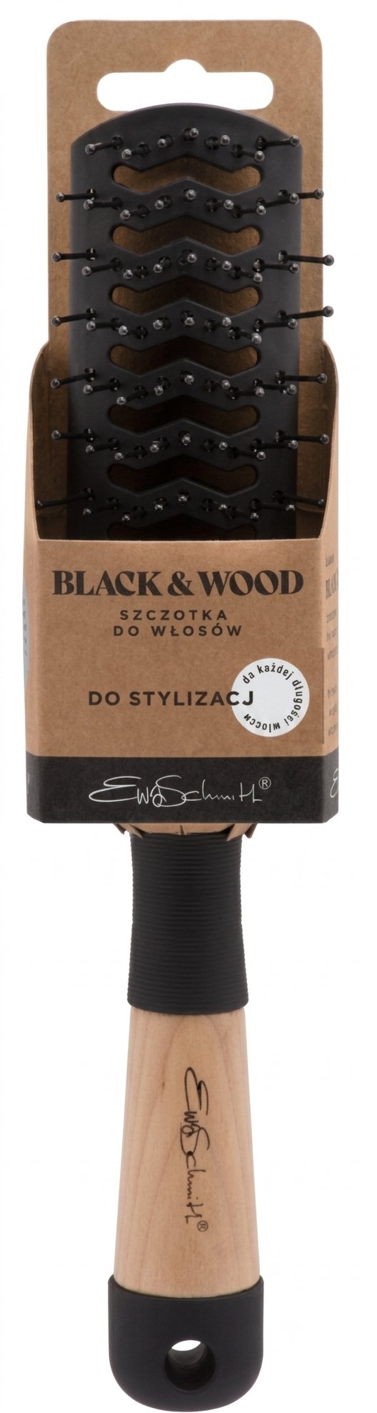 Щітка для волосся Ewa Schmitt Black & Wood 1 шт.