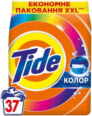 Пральний порошок Tide Аква-Пудра Color 37 циклів прання 5 кг фото 1