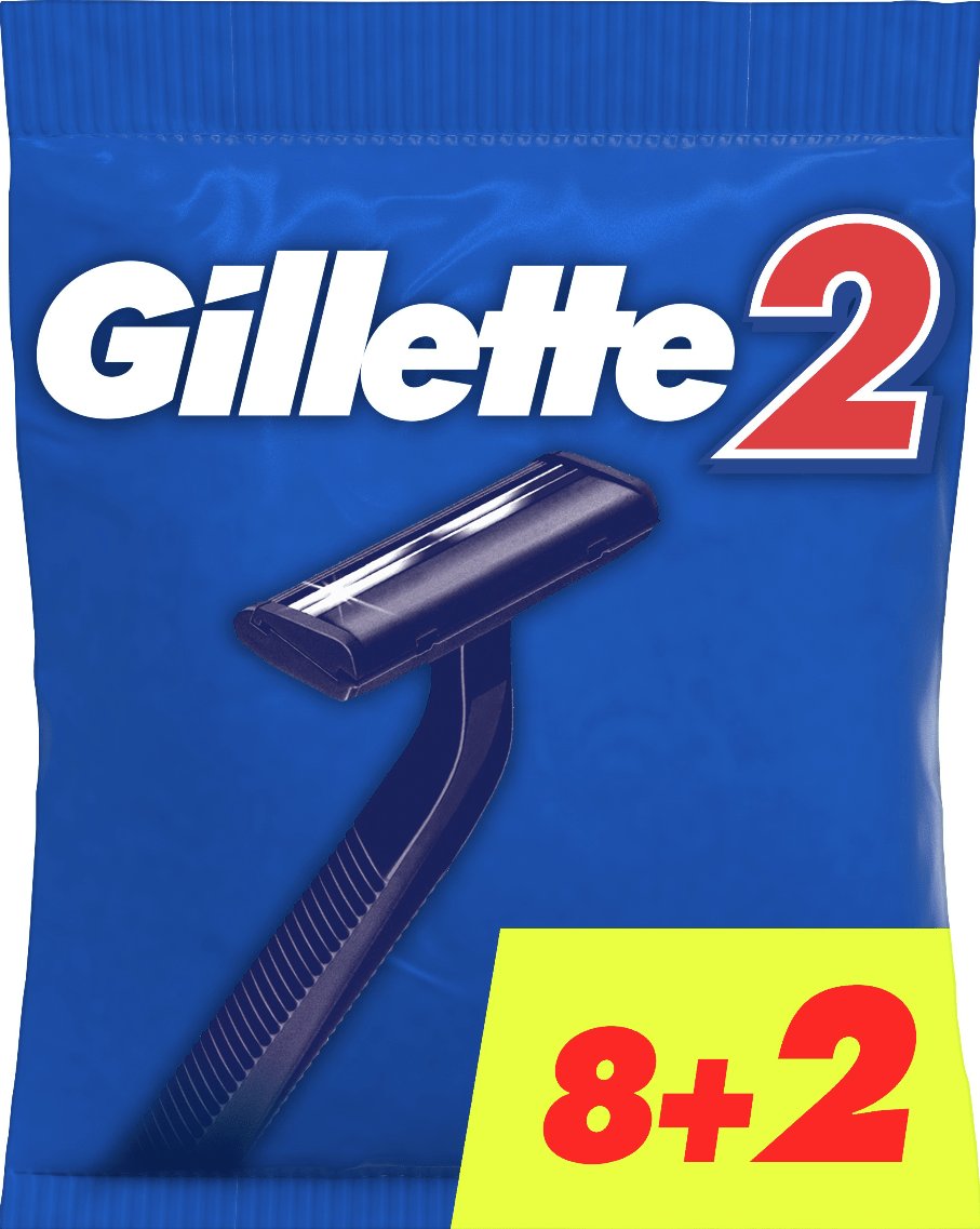 Одноразові станки для гоління (бритви) чоловічі Gillette 2, 10 шт. 2