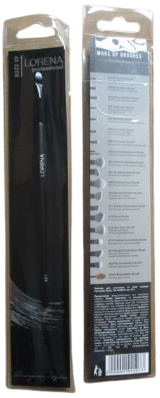 LORENA Professional пензлик для консилера та тіней вузький Concealer Brush, артикул 851, 1 шт