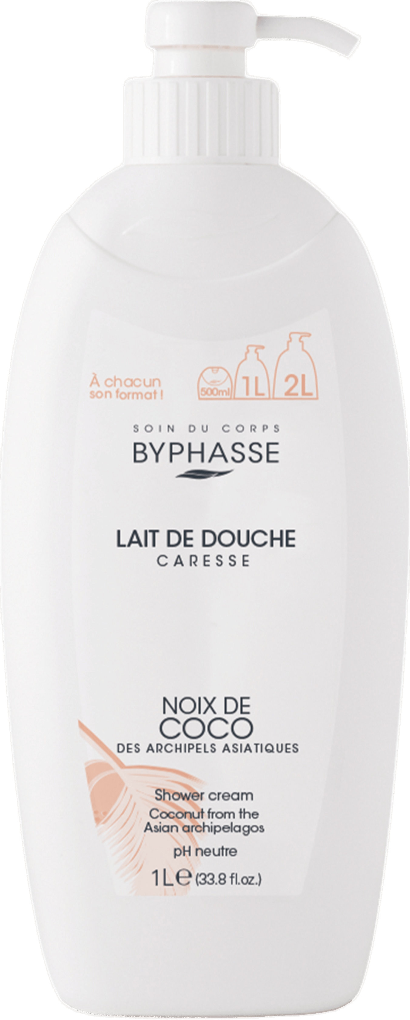 Крем-гель для душу Byphasse Coconut 1 л