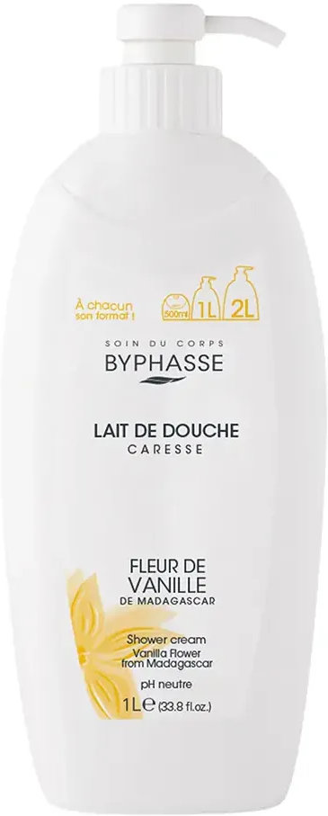 Крем-гель для душу Byphasse Vanilla Flower 1 л