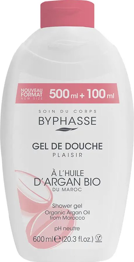Гель для душа Byphasse Organic Argan Oil 600 мл