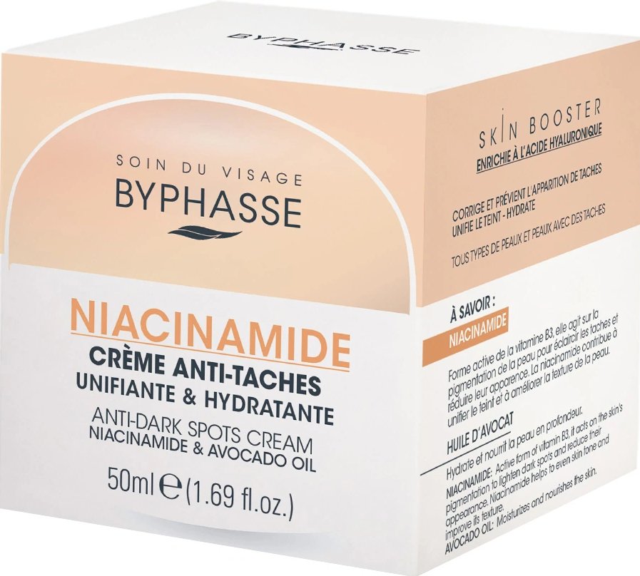 Крем для обличчя Byphasse Anti-Wrinkle від пігментних плям з ніацинамідом 50 мл