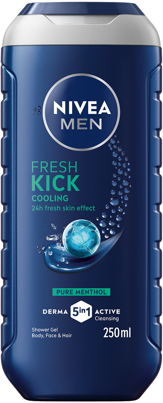 Гель для душа NIVEA MEN Заряд свежести для тела, лица и волос с ментолом 250 мл фото 7