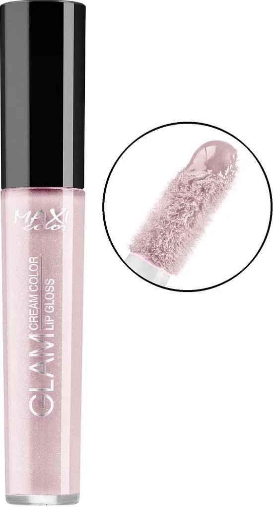 Блеск для губ MAXI color Glam Cream Color Розовый десерт №02, 5 мл