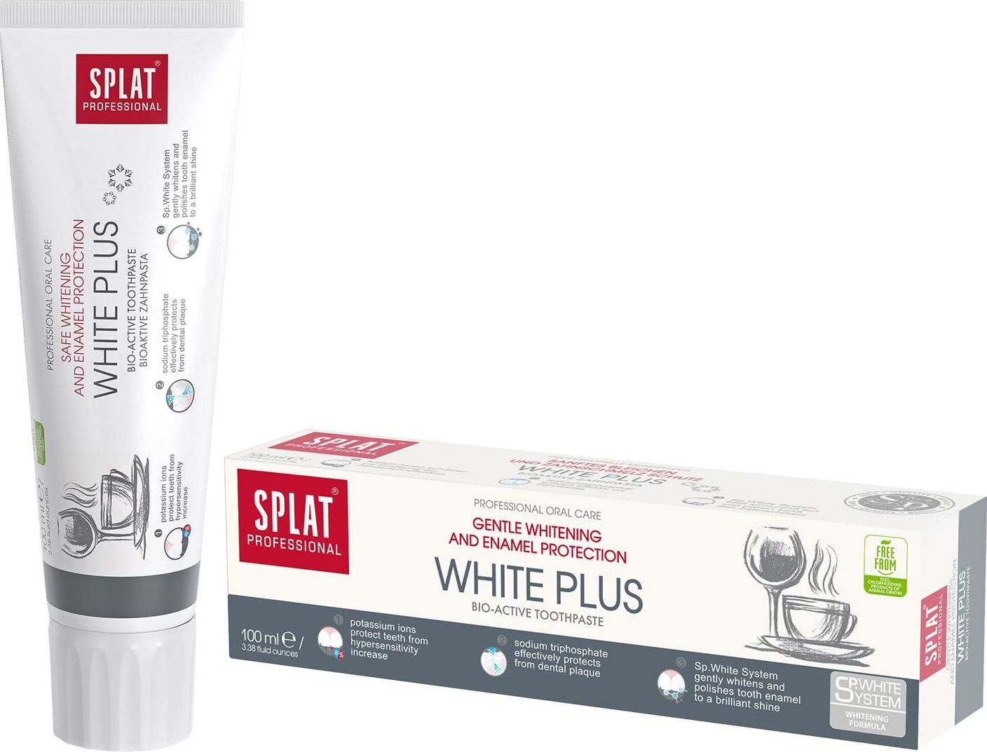 Зубна паста SPLAT Professional White Plus 100 мл