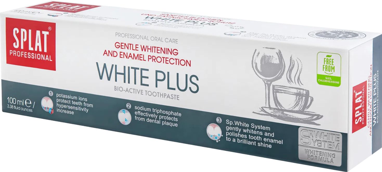 Зубна паста SPLAT Professional White Plus 100 мл фото 1