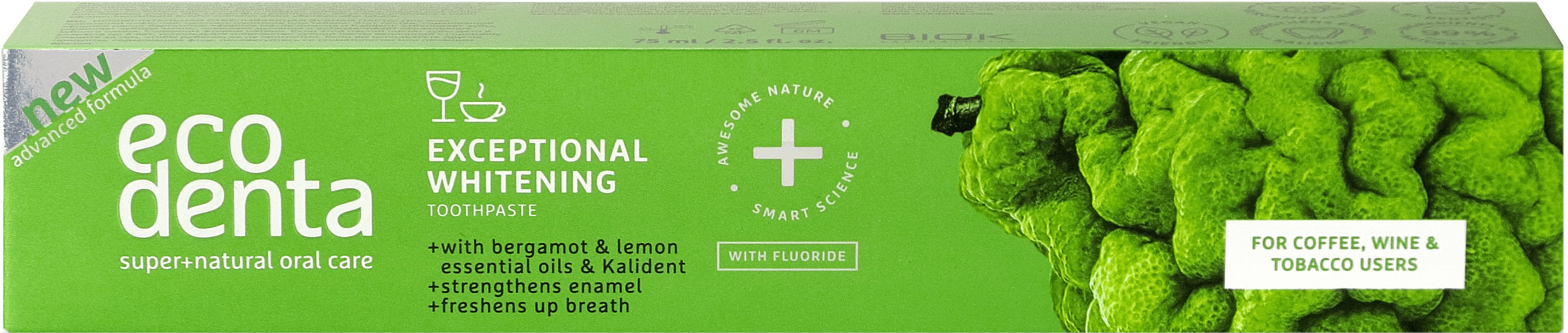 Зубна паста Ecodenta Expert Line Exceptional Whitening з ефірними оліями 75 мл фото 2