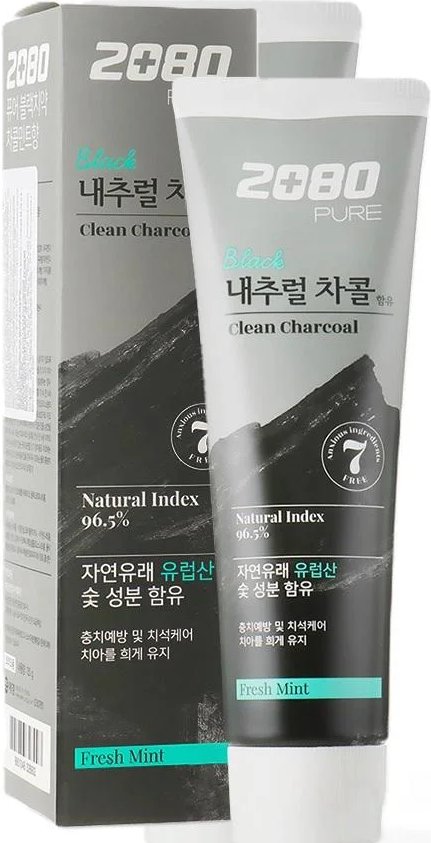 Зубна паста Pure Line Black Clean Charcoal 125 г 2