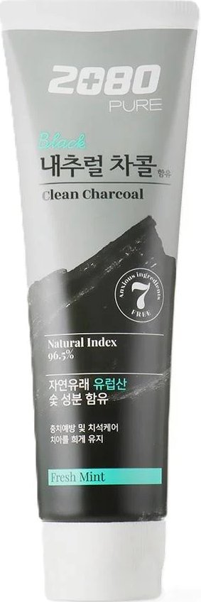 Pure Line зубная паста Black Clean Charcoal, 125г фото 1