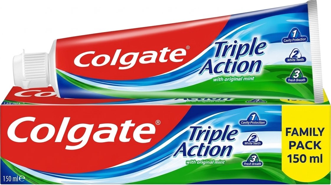 Зубна паста Colgate комплексна Потрійна дія Натуральна м'ята 150 мл 4