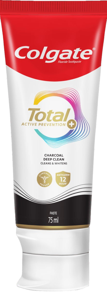 Зубная паста Colgate total charcoal deep clean 75 мл фото 2