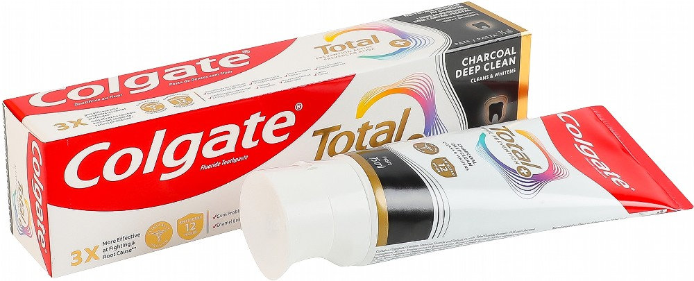 Зубная паста Colgate total charcoal deep clean 75 мл фото 1