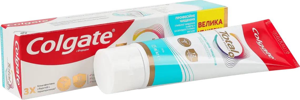 Зубна паста Colgate Total професійне чищення 125 мл фото 2