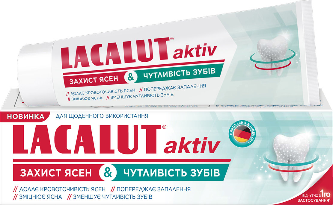 Зубна паста Lacalut Active Захист ясен & Чутливість зубів 75 мл