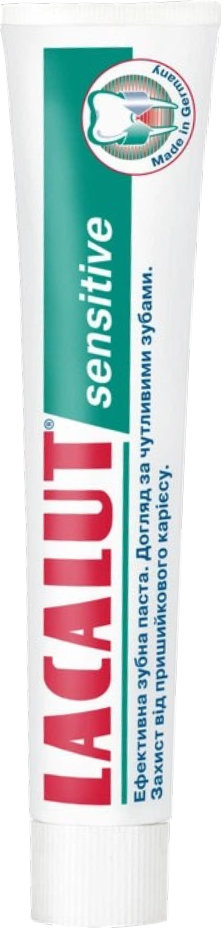 Зубна паста Lacalut sensitive 75 мл 1