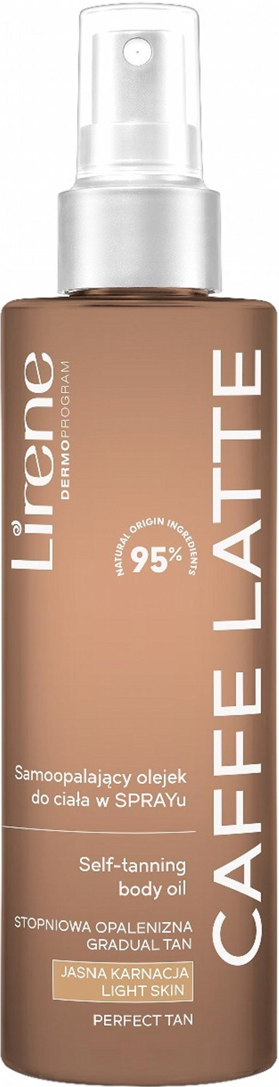 Масло-спрей Lirene Perfect Tan Caffe Latte самозасмага 190 мл 1