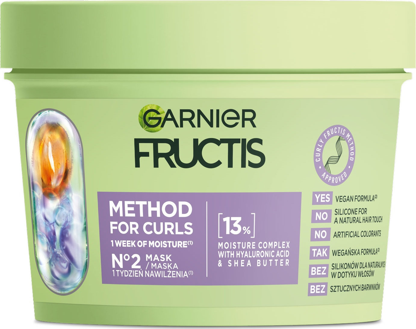 Маска Garnier Fructis Curls Method зволожувальна для хвилястого та кучерявого волосся 370 мл