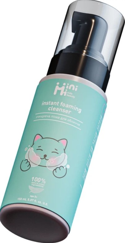 Детская очищающая пенка для лица MiniMi Kids Beauty 150 мл фото 2