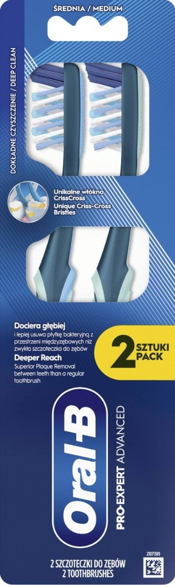 Зубная щётка Oral-B Pro Expert All in One средней жесткости 2 шт. фото 1