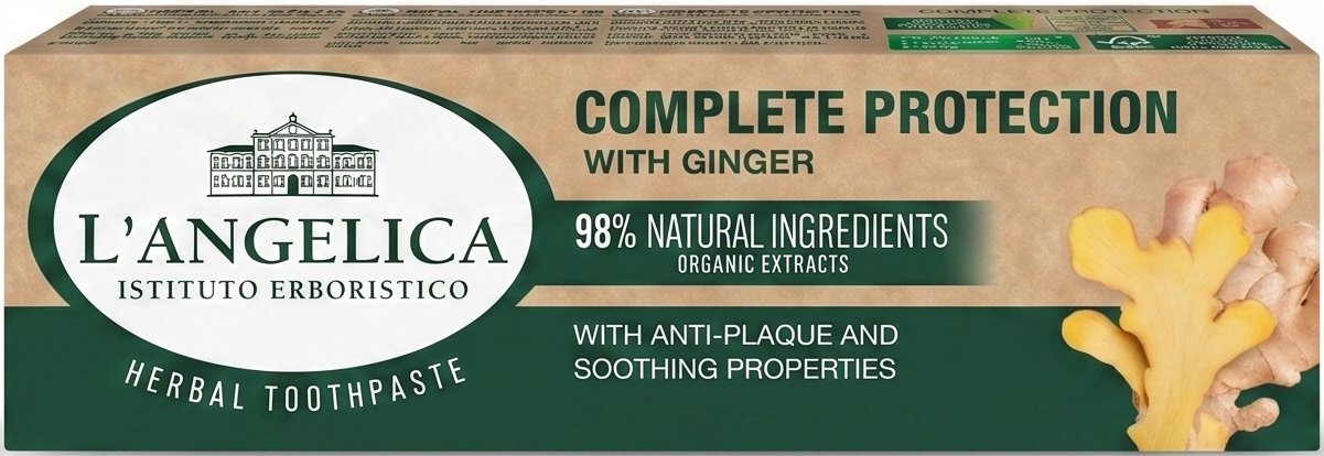 Зубная паста L'ANGELICA общая защита с имбирем 75 мл